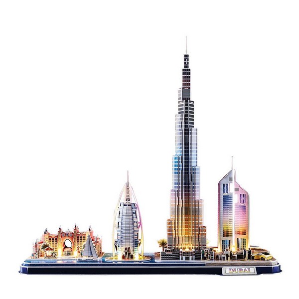 Продукт Cubic Fun - Пъзел 3D City Line Dubai 182ч. с LED светлини  - 0 - BG Hlapeta